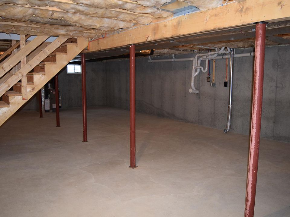 full basement for storage/washer and dryer hook-up