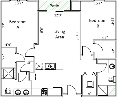 Floor plan 313