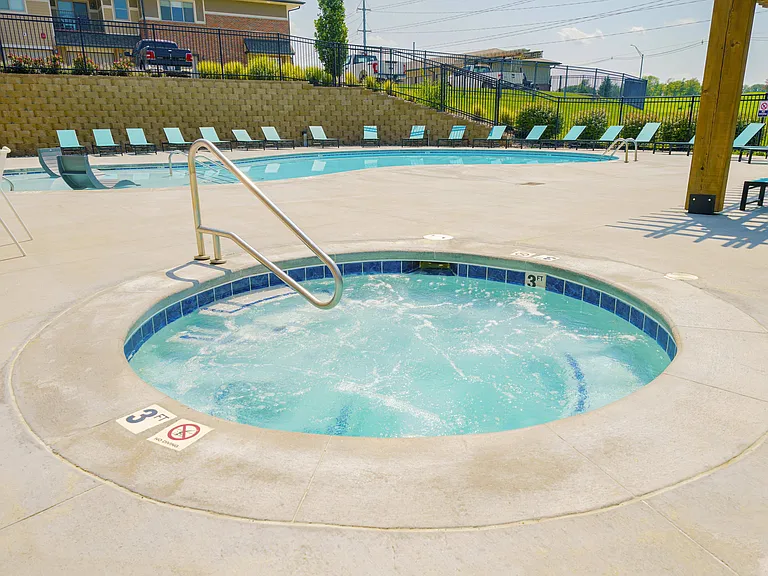 Our hot tub is the perfect spot after a long day.