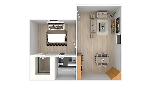 Floor plan KNC 1x1