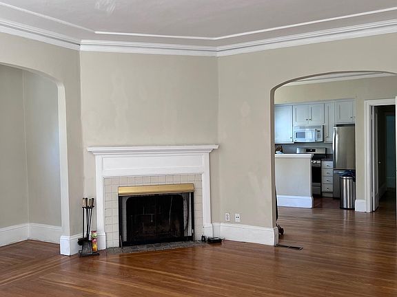 Living room with fireplace