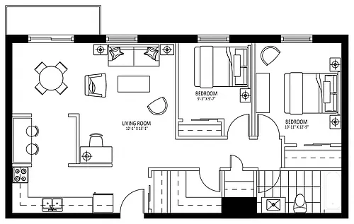 Floor plan 407