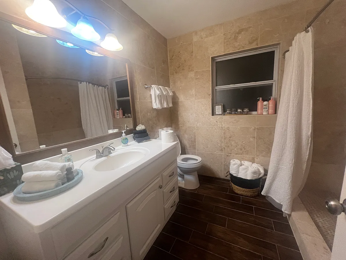 This is the private bathroom for bedroom number two - Southwind Dr