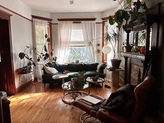 The main living area of the apartment