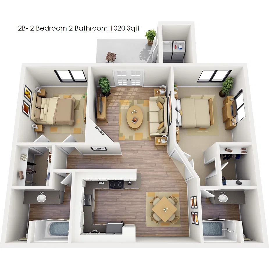 Floor plan 2B