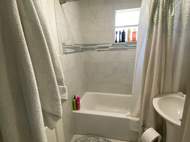 new bathroom, lived in