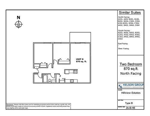 Floor plan 2 Bedroom