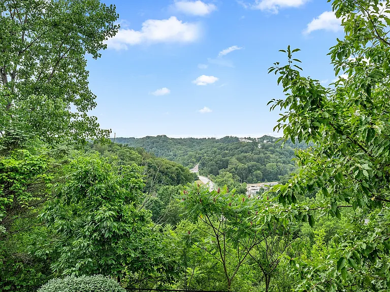 Breathtaking view of lush green hills