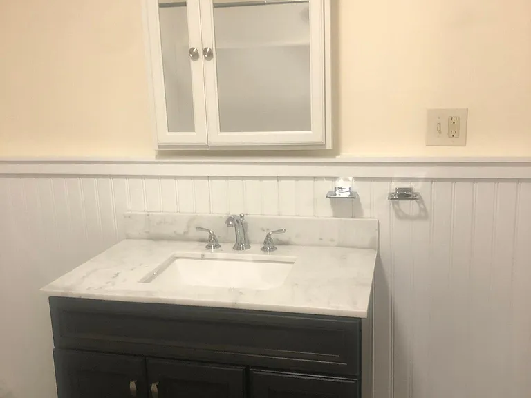 Vanity with medicine cabinet