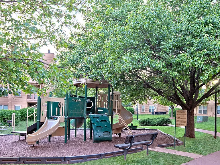 Kids playground areas within the community