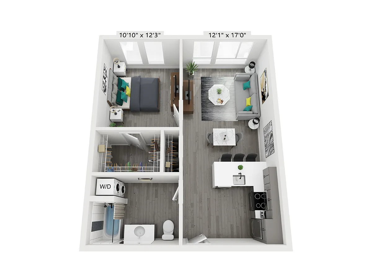 Floor plan M1B-1N