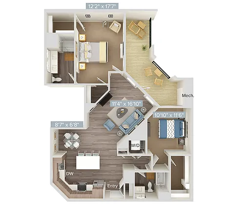 Floor plan B8-310-406