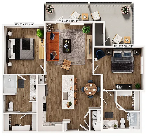 Floor plan B2