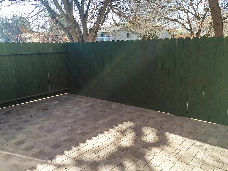 Private front yard