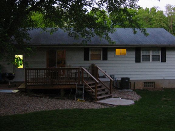Back of House with deck