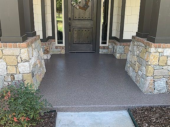 Coated Front Porch