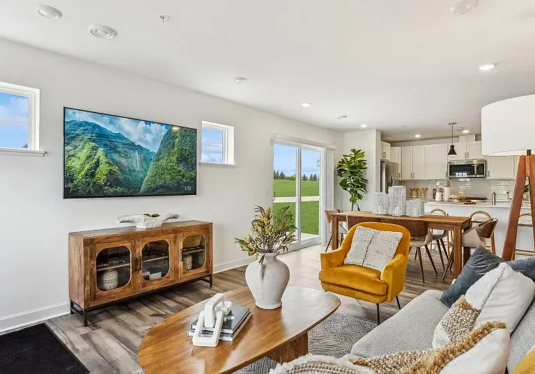 Plenty of light in living area
