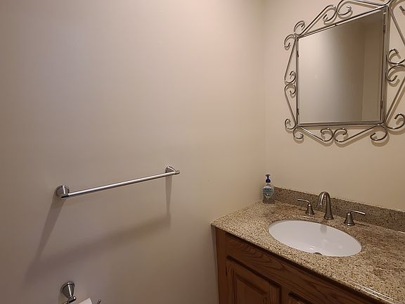 Half bath on the first floor