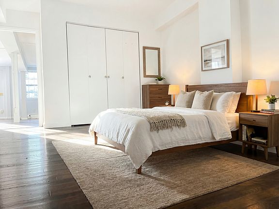First bedroom - virtually staged