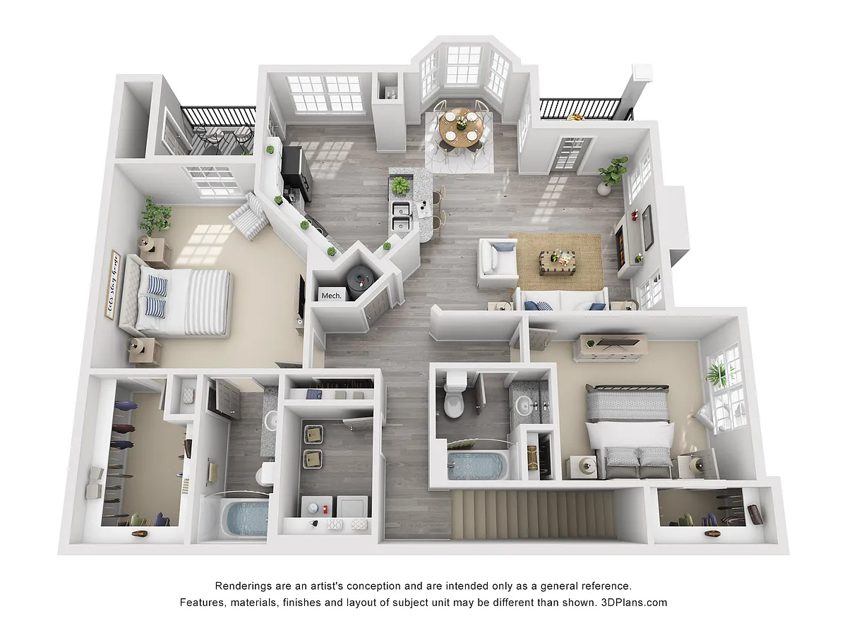 Floor plan The Twinflower Upper
