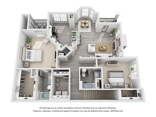 Floor plan The Twinflower Upper