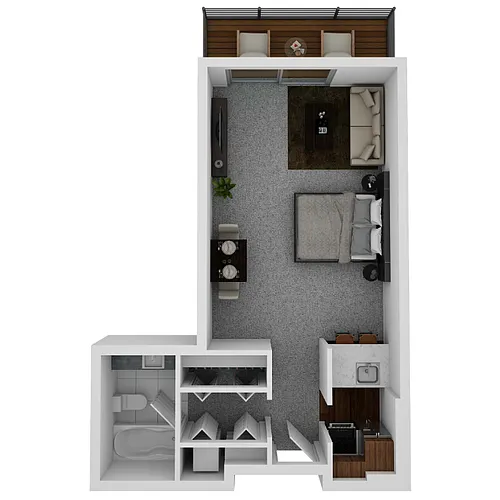 Floor plan Studio 399