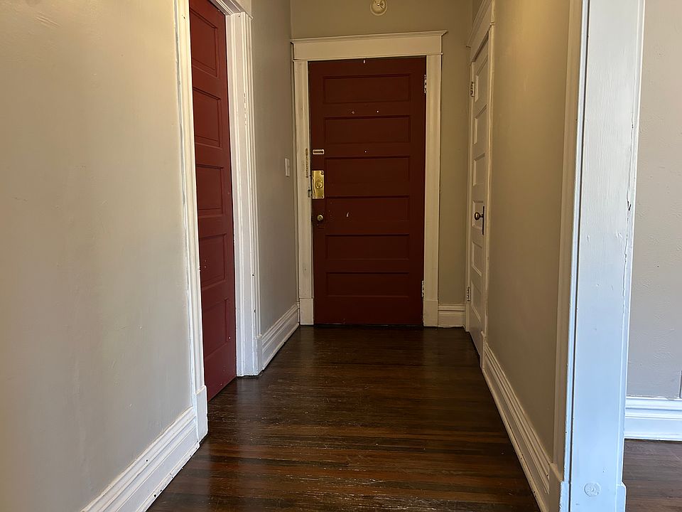 Bathroom door to the right