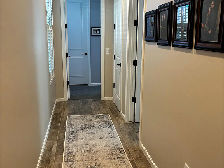 Hallway to guest suite.