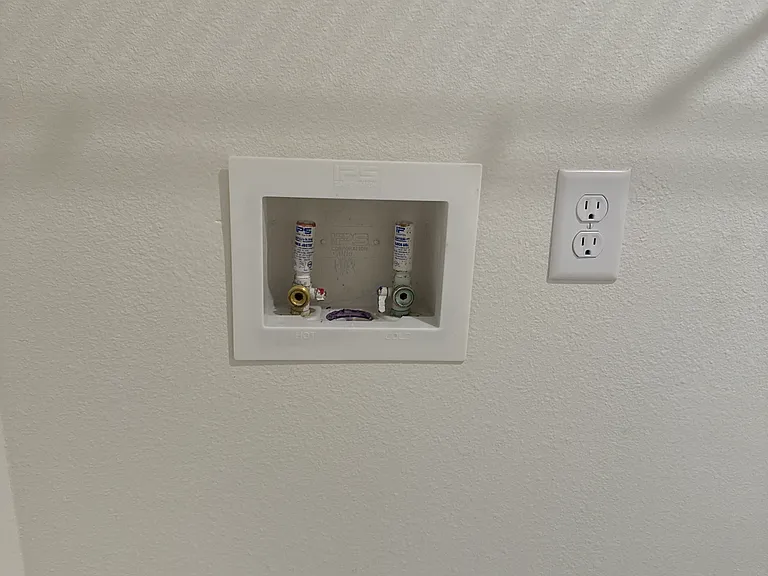 Laundry Room Washer and Dryer Hook Up