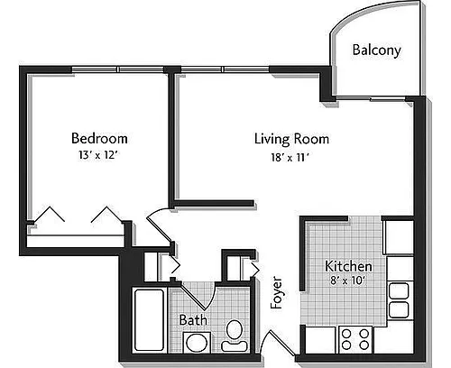Floor plan 1E