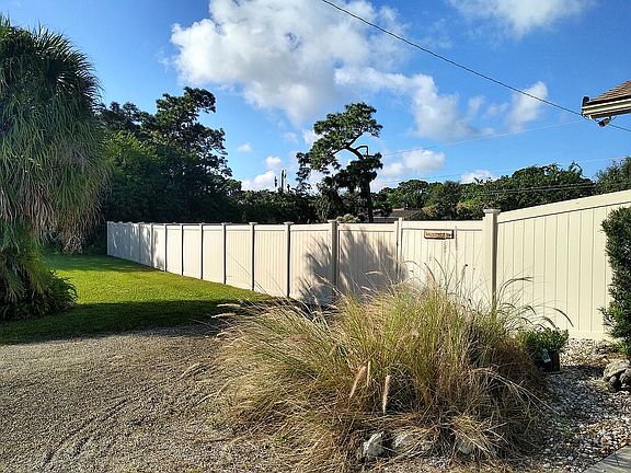 The double lot is fenced! 