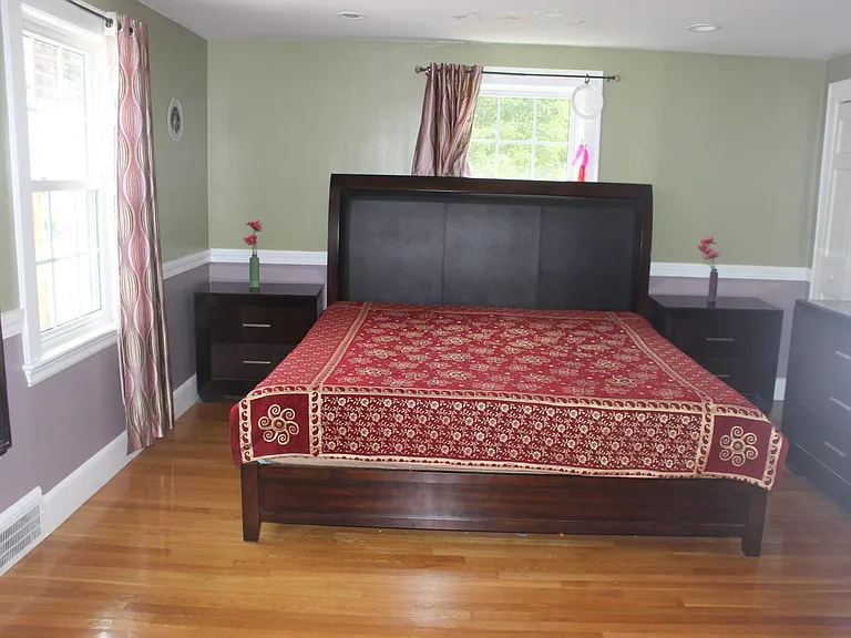 Master Bedroom - with king size bed ( 3 windows) with His and Her ( walk in ) closet