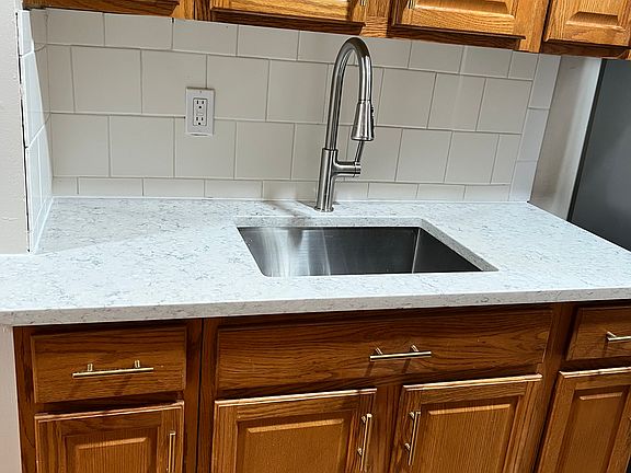 New plumbing and sink.