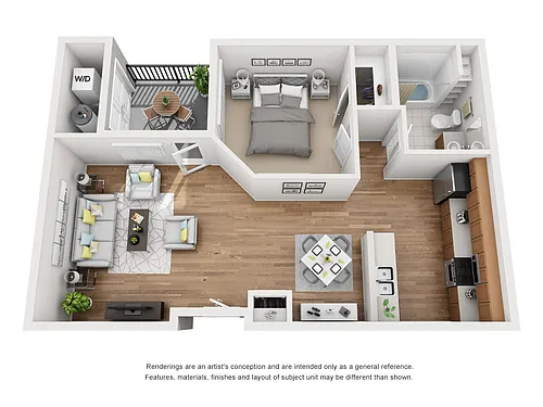 Floor plan 1x1 Metro