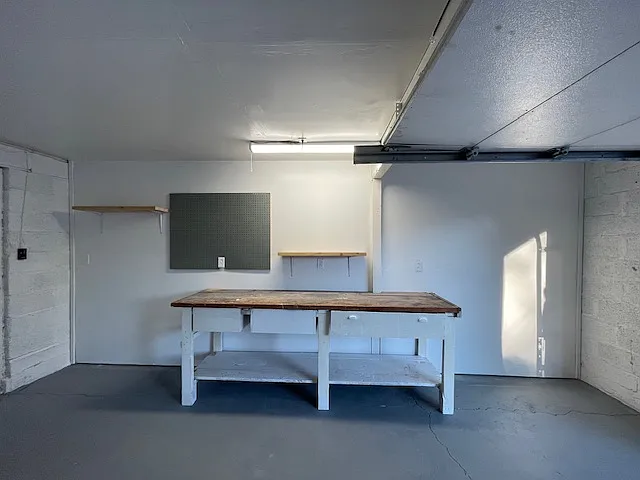 Work bench in garage/studio
