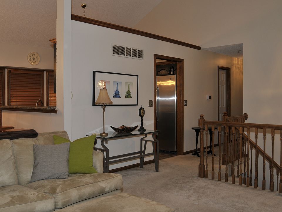 Vaulted open living room