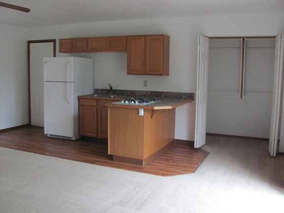 Kitchen wth storage closet