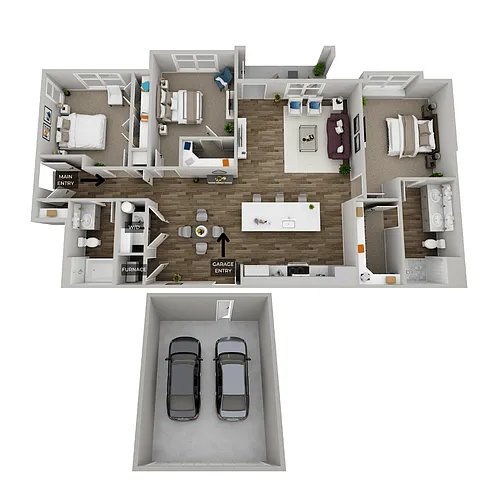 Floor plan Clydesdale (Lower)