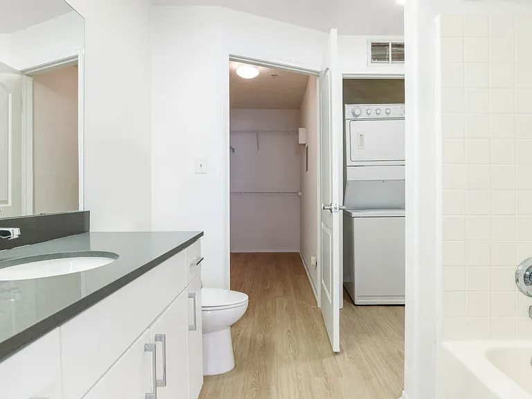 Bathroom and In-home washer and Dryer