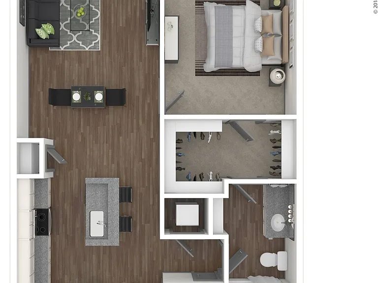 One bedroom apartment in Charlotte, North Carolina. One bedroom apartment in Charlotte, North Carolina.
