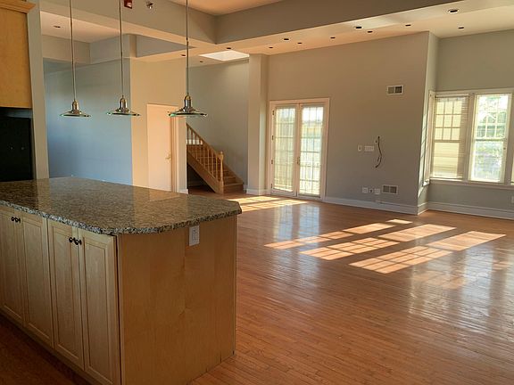 Kitchen into living room