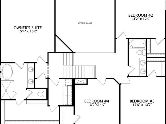 floor plan second level
