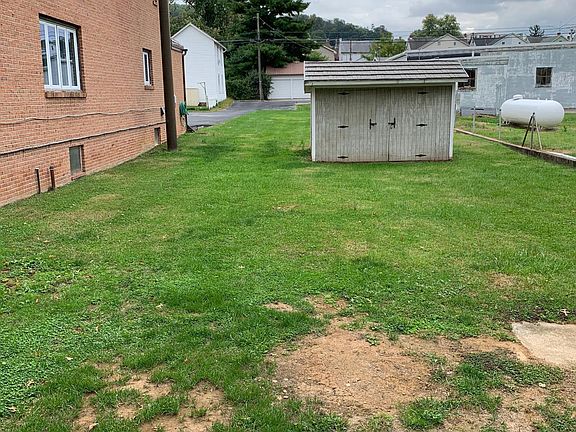 Rear yard with partial shed