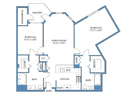 Floor plan B3 Beacon Hill