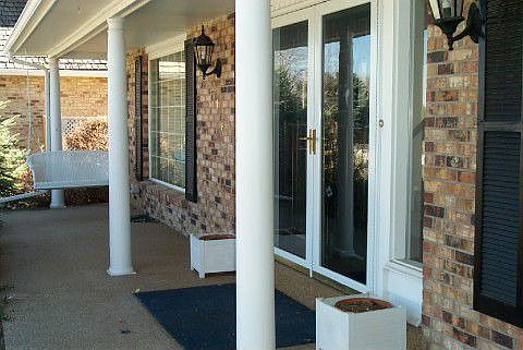 Inviting Covered Front Porch