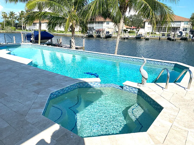 View of the large bay from the swimming pool