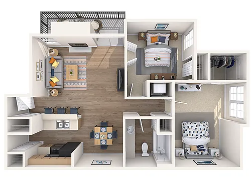 Floor plan Augusta Bungalow