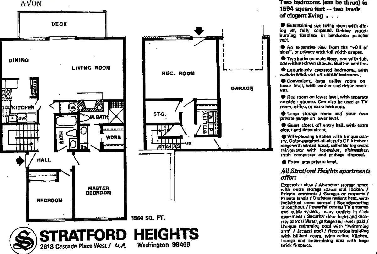 Floor plan 3 bedroom with Garage
