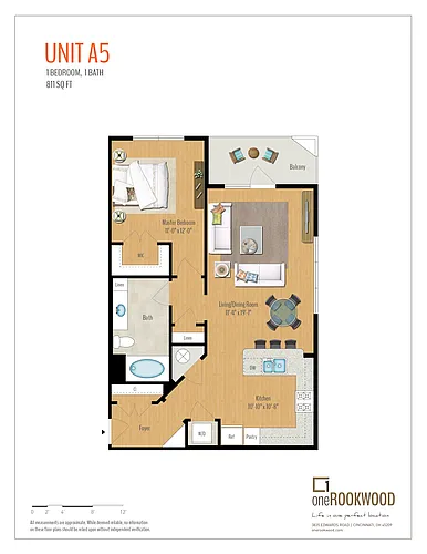 Floor plan 1Bd/1Ba