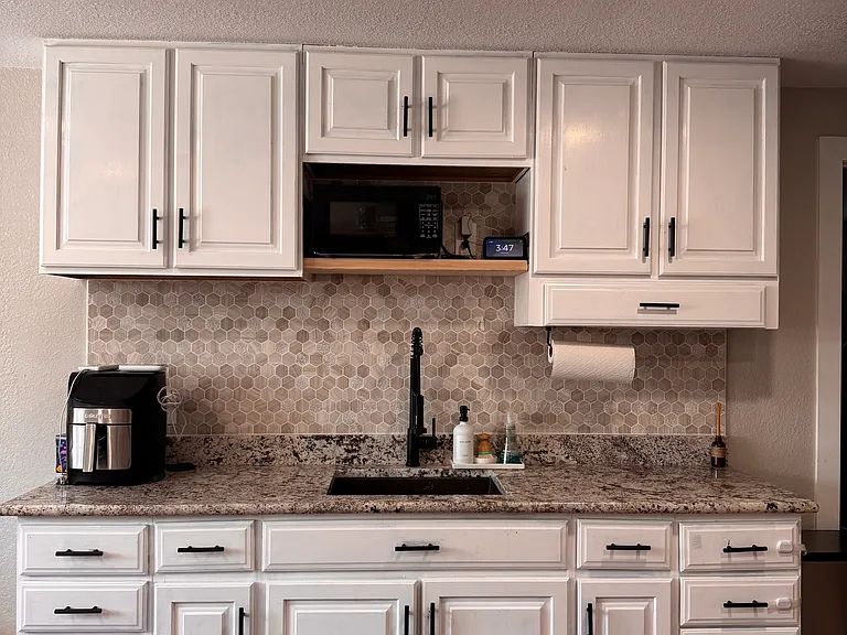 kitchenette in basement